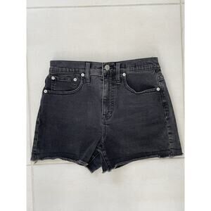 Madewell Shorts Distressed Stretch High Rise Cut Off Denim